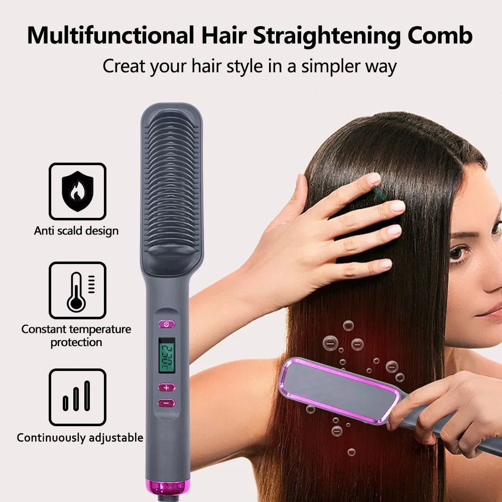 Electric Hair Straightening Comb - MuscleMendShop