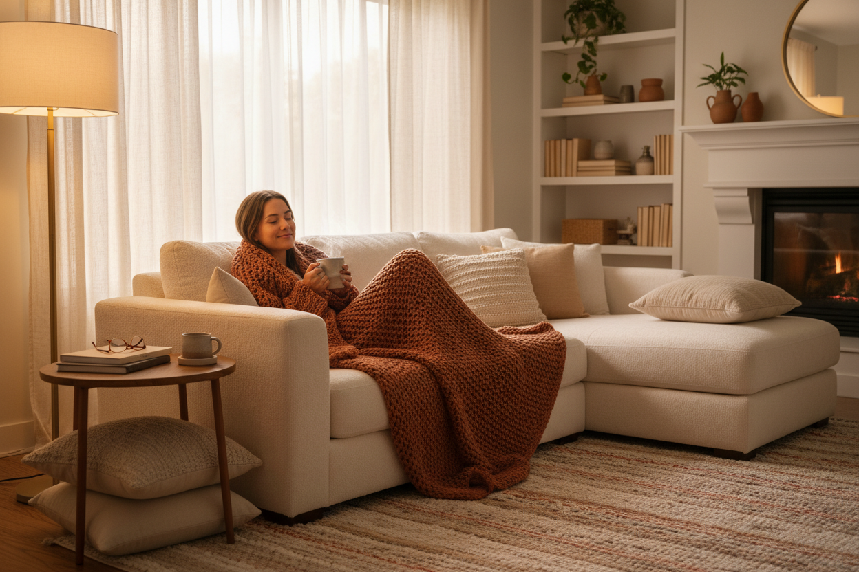 stay warm blanket at home